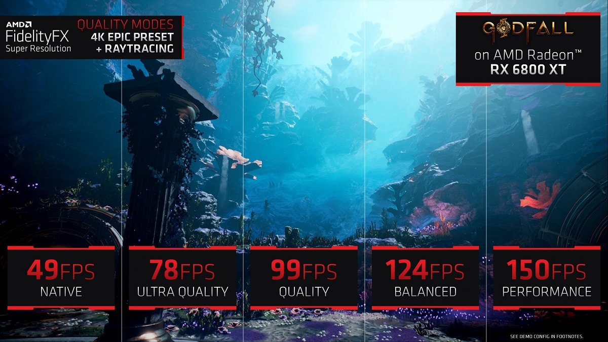 Godfall FPS improvement with AMD FidelityFX