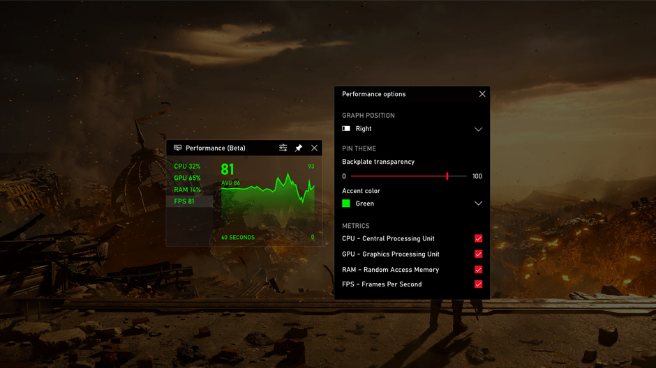 xbox game bar fps